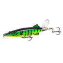 13cm 16g New Whopper Plopper Floating Popper Fishing Lure with Rotatable Soft Tail Artificial Hard Bait Swimbait Pesca