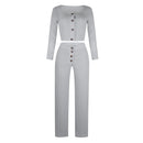 Ribbed 2 Two Piece Set Women&