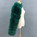 Fur Sleeve Women Fashion Luxury Real Fox Fur Coat Single Sleeve New Arrival