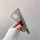 Clear Card Holder Phone Case For iPhone 12 Mini 11 Pro Max XS MAX XR X 7 8 Plus Bumper Solid Color Credit Slot Back Cover