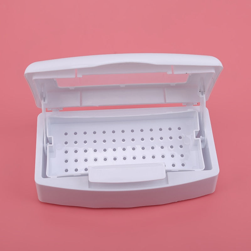 Sterilizing Tray Box Cleaner Disinfection Box Nail Art Pedicure Manicure Tool Sterilizing Metal Nipper Equipment Cleaner Tools