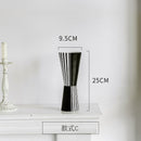 Nordic creative black and white ceramic vase abstract style flower arrangement flower retro classic home craft ornament