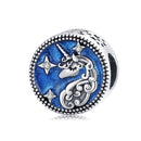 BISAER 925 Sterling Silver High Heels Shoes&Lipstick Charms Beads Wine Glass Pendant Fit Elegant Women DIY Bracelet Fine Jewelry