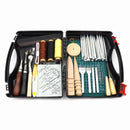 DIY Professional Leather Craft Tools Kit Handnähen Stitching Punch Carving Work Saddle Groover Set Zubehör DIY Tool Box