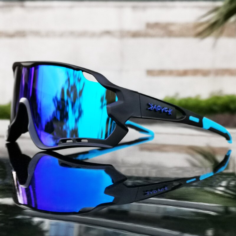 MTB bicicleta gafas hombre mujer Ciclismo gafas de sol Uv400 polarizado bicicleta gafas deportes carreras montar gafas Ciclismo 1 lente