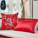 Chinese embroidered decorative cushions flower cushion cover sofa cover pillow
