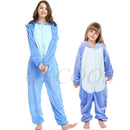 Stitch Onesies Kigurumi Winter Women Panda Pajamas Boys Girls Animal Pyjamas Adults Kids Costumes Flannel Cartoon Sleepwear