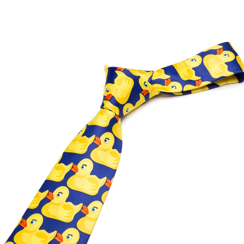 Corbata de pato de goma amarilla para hombre, corbata de moda del programa de televisión caliente Cómo conocí a tu madre, pajarita de 8CM de ancho, regalos para hombres
