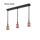 Retro Industrial Loft LED Bar Pendent Lamp E27 Socket Pendant lights Aluminum Dining Room Pendent Lights Kitchen Hanging Lamps
