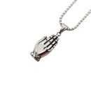 2021 New 2 tone 316L Stainless steel Buddhsim Buddha hand pendant necklace mens religion Buddha Buddhism necklace religious