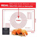 WALFOS Ex-Large Non-Stick Silicone Pad For Oven Baking Pastry Mat Scale Rolling Dough Mat Fondant Cake Confectionery Tools