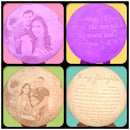 Customized 3D Print Moon Lamp 2/16 Colors  Change USB Rechargeable Night Light Touch/Remote Control Valentine&