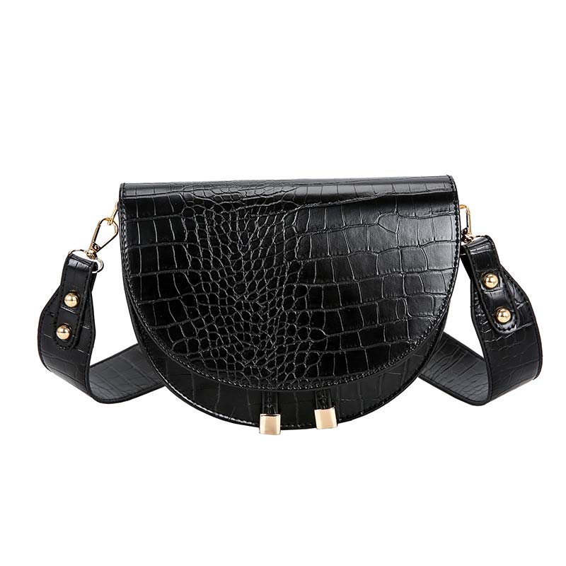 2022 Winter Leisure Saddle Small Shoulder Bags Handbags Women Famous Brands Female PU Leather Evening Day Clutches Messenger Bag