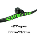 SYNCROS Carbon Fiber Mountain Mountain Integrated MTB Manillar FRASER IC SL -8 -17 -25 Tres especificaciones con tornillos de titanio