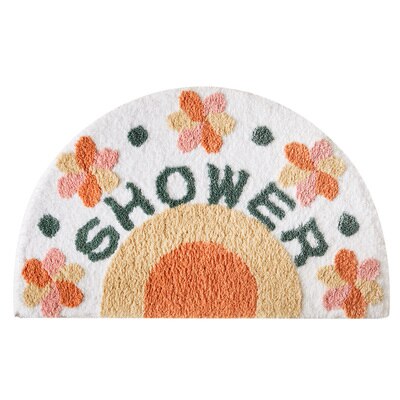 Ins simple Bathroom Floret Carpet Flower Area Rugs Anti Slip absorbent House Entrance Carpets thickened door mat Home Decor