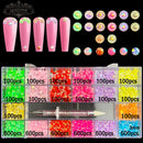 21 Grids Crystals Diamonds Nail Rhinestones Set 3100pcs FlatBack Rhinestones Kit Sparkling Nail Art With 1 Pen For Decorations