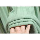 Falda Midi de punto escolar coreana TIGENA, moda para mujer, Otoño Invierno 2021, Falda plisada de cintura alta informal hasta la rodilla, verde para mujer