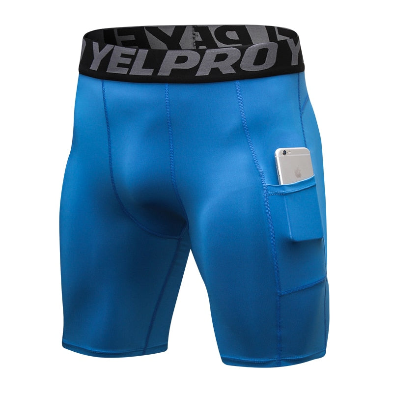 Hot Men Quick Dry Short Running Leggings Mens Compression Running Tights Gym Fitness Sport Shorts Leggings Male Underwear