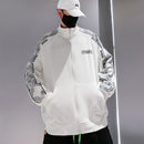 Chaqueta de calle alta para hombre, chaqueta cortavientos reflectante con estampado de letras de anacardo, primavera 2021, chaqueta Bomber de retales para hombre, parejas