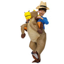 40 to 59 Inch Tall Kids Gift Animal Halloween Costume for Kids Inflatable Cowboy Ride Horse Children&