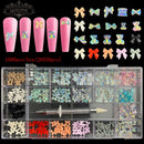 21 Grids Crystals Diamonds Nail Rhinestones Set 3100pcs FlatBack Rhinestones Kit Sparkling Nail Art With 1 Pen For Decorations