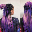 Black Star Hair Ombre Jumbo Extensiones de cabello trenzado Trenzas retorcidas de 24 pulgadas Fibra de cabello sintético para trenzado retorcido para mujeres