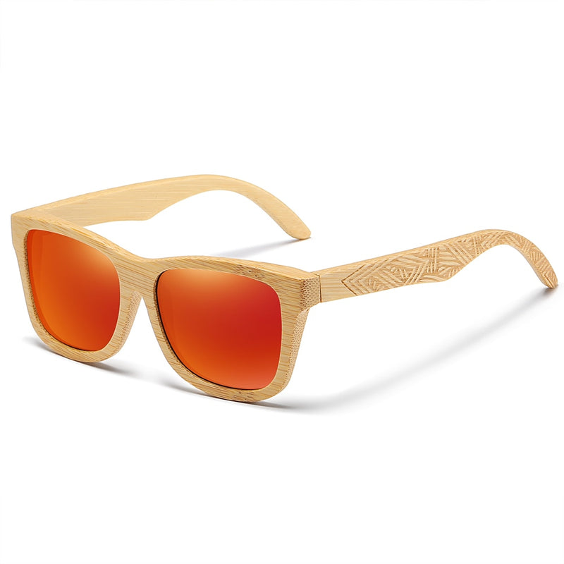 EZREAL Brand Design Handmade Natural Wooden Bamboo Sunglasses Luxury Sunglasses Polarized Wooden Oculos de sol masculino