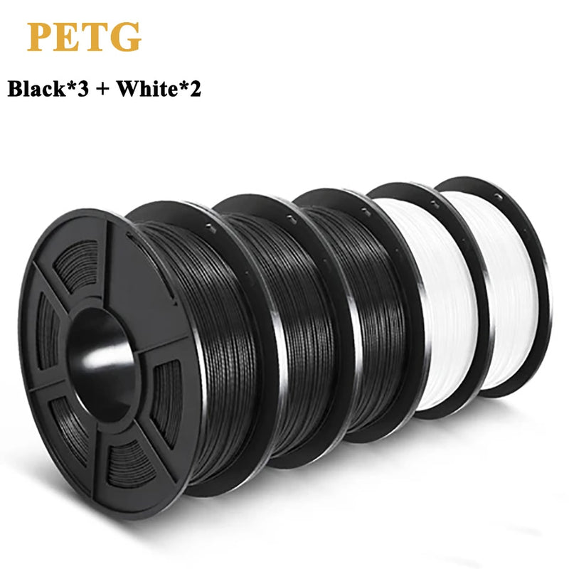 SUNLU PETG 3d Filament 1.75mm For 3D Printer PETG Filament 5rolls/set Dimensional Accuracy +/-0.02mm