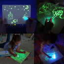 Magic Luminous Drawing Board Children Toy Tablet Draw In Dark Magic Light-Fun Fluorescent Pen Children Educational Toy For kids