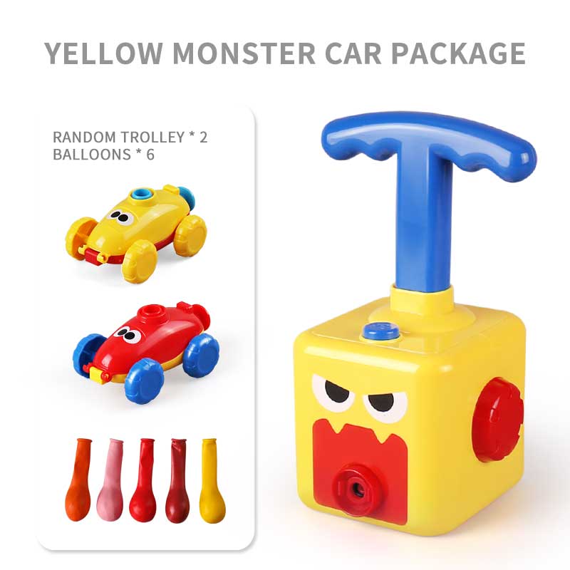 Niños coche potencia cohete lanzador globo juguete niño caliente inercial modelo educativo ciencia experimento juguetes para chico 3 años regalo