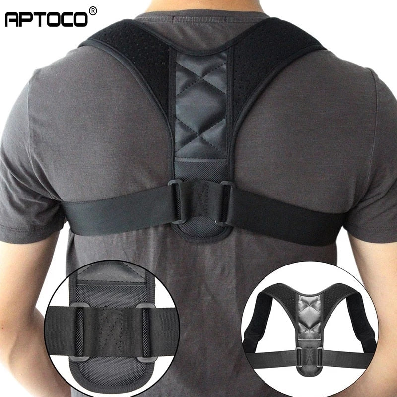Adjustable Back Posture Corrector Clavicle Spine Back Shoulder Lumbar Brace Support Belt Posture Correction Prevents Slouching