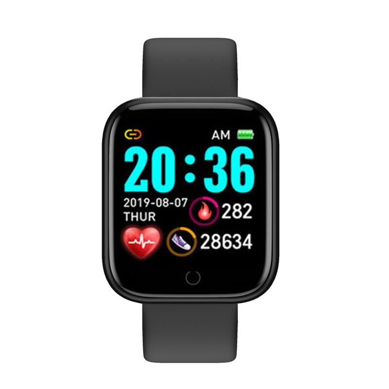 Y68 Smart Watch D20 Men Fitness Heart Rate Tracker IP67 Women Blood Pressure Monitor Bluetooth Watch For IOS Android Xiaomi Kids