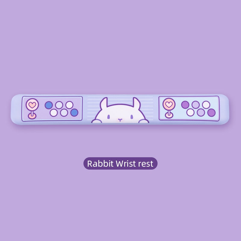 Purple Rabbit Trap Mouse Pad 44cm*80cm Super Cute Thickened Office Computer Big Mouse Pad Keyboard Pad Wrist Rest Girl Kawaii