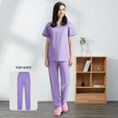 Hospital Operating Room Black Blue Nurse Scrubs Set Beauty Salon Work Uniform Medical Surgical Tops Pants Pet Doctor Workwear