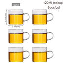 BORREY 500Ml Glass Teapot With Infuser Liner Filter Glass Tea Maker With Wooden Handle Office Boil Tea Ware Set Teapot Kettle