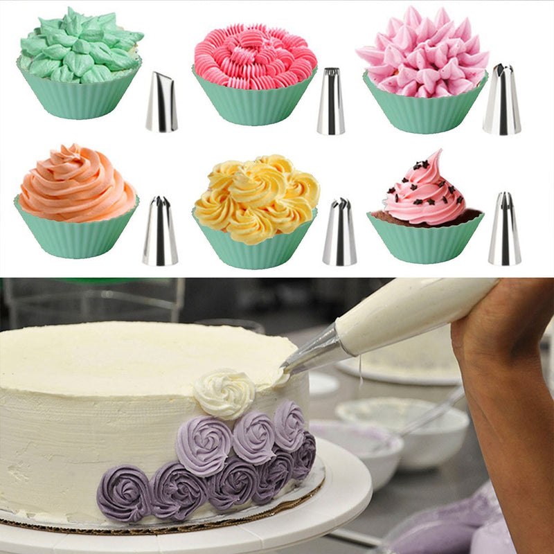Bakeware Set Nonstick Cake Decorating Tools Cookie Muffin Cupcake Baking Pan Icing Tips Pastry Mat Rolling Pin 75pcs