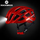 Casco de ciclismo ligero ROCKBROS, casco ultraligero para bicicleta, cascos de bicicleta de montaña moldeados integralmente, cascos seguros para hombres y mujeres de 57-62cm