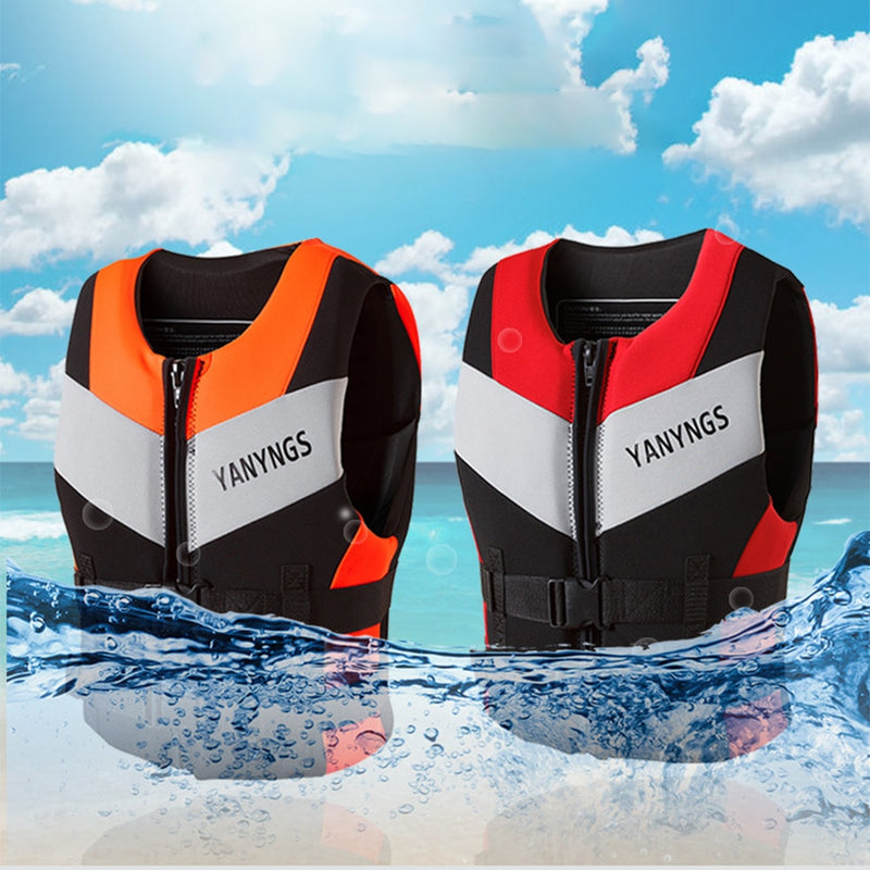 Water Sports Fishing Water Ski  Vest Kayaking Boating Swimming Drifting Safety Vest Adults Life Jacket Neoprene Safety Life Vest