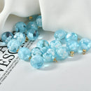 Blue sky and white clouds shape 20pcs/lot handmade resin charms diy jewelry earrings for women accessory