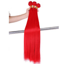 Paquetes de cabello lacio brasileño de 22 pulgadas, extensiones de cabello de cola de caballo tejido sintético de una pieza de 100 gramos para mujeres africanas