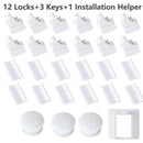 12+3 Pcs Magnetic Child Lock Children Protection Baby Safety Lock Drawer Latch Cabinet Door Lock Limiter Infant Security Locks