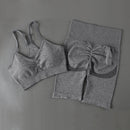 SVOKOR Crop Top Gym Set Seamless Women Yoga Workout Set Fintess Clothing Push Up Leggings Sport Wear Women Suits Tracksuit