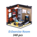 MEOA Living House Sets 6 Styles Home Furnishing Building Blocks MOC Bricks City Friends Home Building Sets Educational Toys Gift