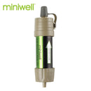 Miniwell survival water purifier for outdoor sport,activities and travel