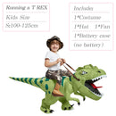 Velociraptor T REX mascota disfraz inflable para niños Anime disfraces de Halloween dinosaurio regalo de cumpleaños para fiesta Cosplay soplar