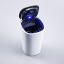 Portable Car Ashtray With Blue LED Light Automatic Solar Energy Auto Cigarette Smoke Cup Ash Tray For Car  Car Accessories