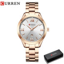 CURREN Watch Women Top Brand Quartz Female Bracelet Watches Stainless Steel Wrist Watch For Ladies Reloj Mujer Gift Rose Gold