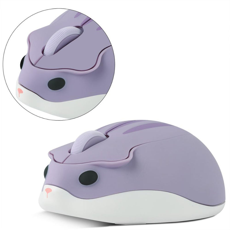 CHUYI 2.4G Kabellose Optische Maus Niedliche Hamster Cartoon Computer Mäuse Ergonomische Mini 3D Office Maus Für Kind Mädchen Geschenk PC Tablet