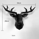 17*14 Inch,Deer Head Resin Statue Wall Decoration,Deer Model Figurine Christmas Room Decor,Sculpture Home Decoration Accessories