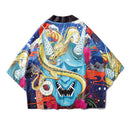 Bebovizi Japanese Style Crane Koi Kimono Tokyo Streetwear Haori Men Women Cardigan Japan Girl Robe Chinese Dragon Anime Clothes
